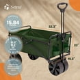 thumbnail image 3 of Seina Chariot Utilitaire d'Extérieur Pliable en Acier, Capacité de 150 Lb, Vert, 3 of 6