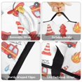 thumbnail image 6 of Fireman and Sign White Pattern Teens Toddler Nap Mat with Pillow, Sleeping Mat Bag for Preschool Daycare 60"x20", 6 of 6