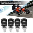 thumbnail image 4 of Greensen 4pcs Universal Thread License Plate Frame Bolts Screws For Motorcycle, Thread Frame Bolts,License Plate Screw, 4 of 7
