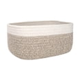 thumbnail image 1 of Cesta de cuerda de algodón, cesta para estante, cesta organizadora de escritorio, cesta de almacenamiento de artículos diversos para 30cmx21cmx14cm, 1 of 9