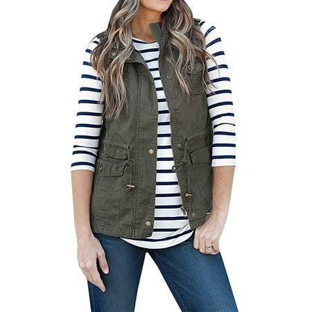 women's vest with zipper pockets