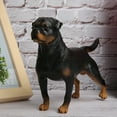 thumbnail image 2 of Realistic Dog Figurine Rottweiler Figure 8.7in Large Plastic Animal Sculpture Model Lifelike Animal Statue Home Decoration, 2 of 8
