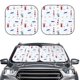 thumbnail image 2 of Balery Nautical Lighthouse Sailboat Parasol para parabrisas de coche de 2 piezas | Parasol plegable para parabrisas delantero de coche para la mayoría de sedanes-Small, 2 of 6