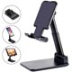 thumbnail image 1 of Soporte de escritorio para teléfono móvil, soporte ajustable para iPhone, iPad, Xiaomi, soporte universal para tableta y teléfono móvil, color negro, 1 of 5