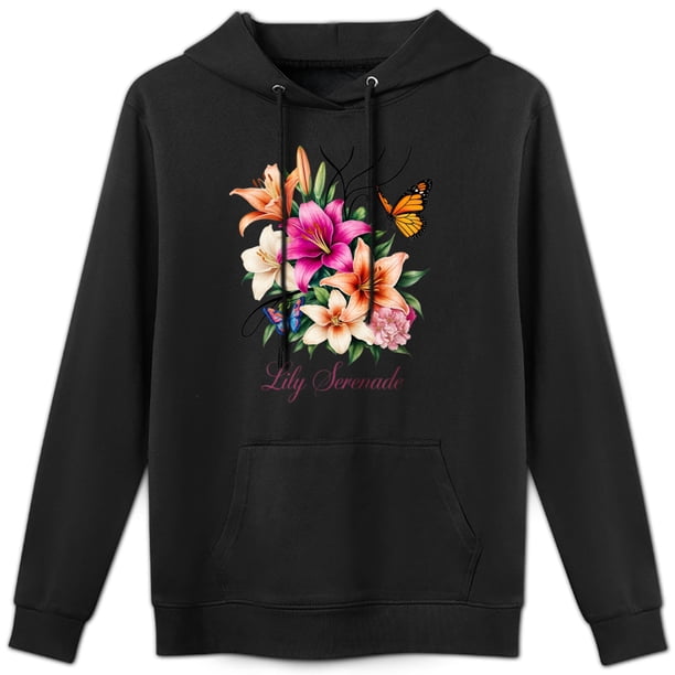 Sudadera con Serenata Floral de Lirios - Estilo Elegante