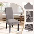 thumbnail image 3 of Set de 6 Fundas Elásticas para Sillas de Comedor Taupe SearchI, 3 of 7