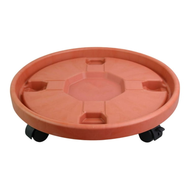 Round Durable with Caster Wheels Flower Pot Stand, Plant , Planter Stand Plant Rack on Rollers