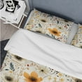 thumbnail image 4 of DESIGN ART Designart "Woodland Autumn Cottage Flowers" Beige Cottage Bedding Set With Shams King, 4 of 5