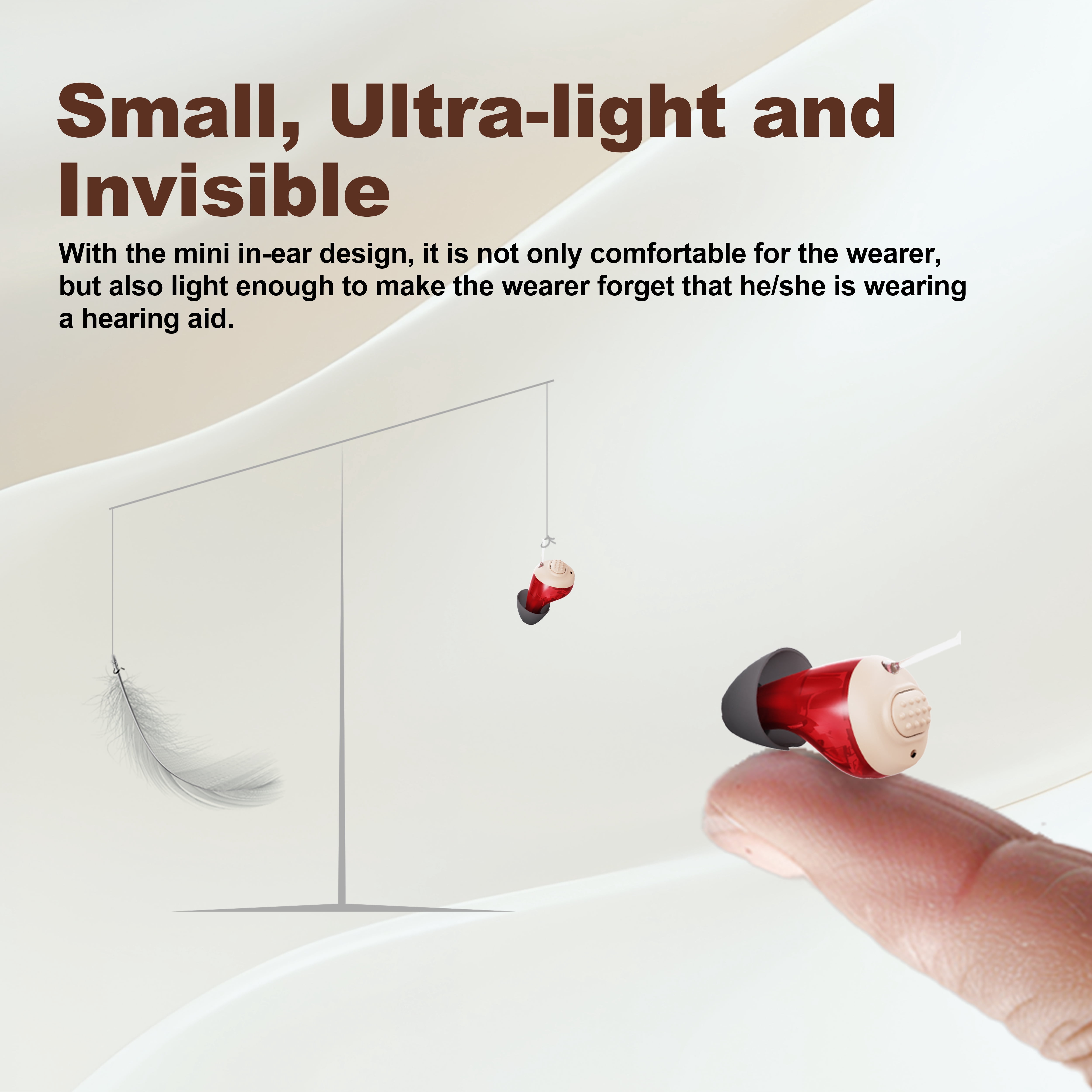 iadr Rechargeable OTC Hearing Aids for Seniors & Adults – Invisible In-Ear Design,Auto On/Off, Portable Charging Case, Noise Reduction, Comfortable Fit