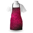 thumbnail image 3 of Nature Apron Palm Trees Hawaiian Forest Tropic Island Theme Leaves Ombre Artwork Image Print, Unisex Kitchen Bib Apron with Adjustable Neck for Cooking Baking Gardening, Magenta Black, by Ambesonne, 3 of 3