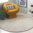 thumbnail image 2 of SAFAVIEH Rag Rug Lacework Distressed Area Rug, Ivory/Black, 6' x 6' Round, 2 of 10