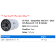 thumbnail image 2 of Oil Filter - Compatible with 2015 - 2020 Alfa Romeo 4C 1.7L 4-Cylinder 2016 2017 2018 2019, 2 of 2