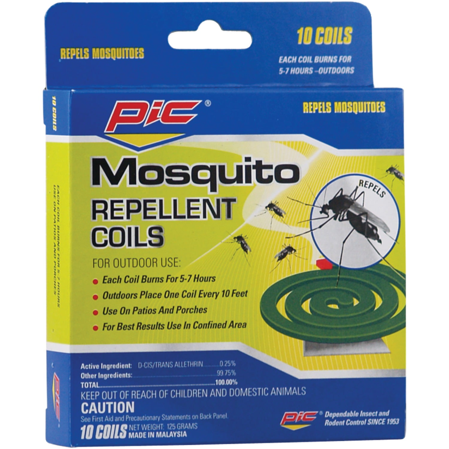 Pic Mosquito Repellent Coils, 10 Pack