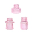 thumbnail image 1 of Wind Transparent Glass Candle Stand Elegant Table for Candlelight Dinner Home Party Wedding Centerpiece 3PCS, 1 of 5