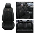 thumbnail image 1 of Maidao Car Seat Covers Leather Full Set for Chevrolet for Sonic 2012-2020 5 Seats Waterproof Front Rear Cushion Protector Black, 1 of 6