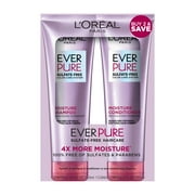 L'Oreal Paris EverPure Sulfate Free Moisture Color Protection, Shampoo and Conditioner Set, for Color Treated Hair, 2 Piece Set