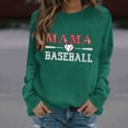 thumbnail image 1 of Uootdi Hauts Boho pour Femmes Col Ras du Cou Maman Imprimé Baseball Sports Rassemblements Tenue Quotidienne Chandails Douillets Chandails Cardigans Cadeau, 1 of 5
