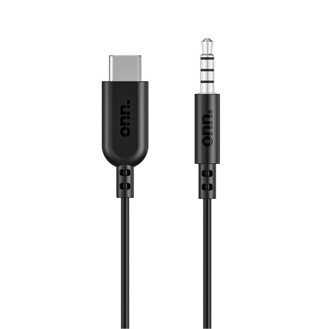 Onn. 6 FT/1.8 m USB-C to 3.5 mm Auxiliary Cable