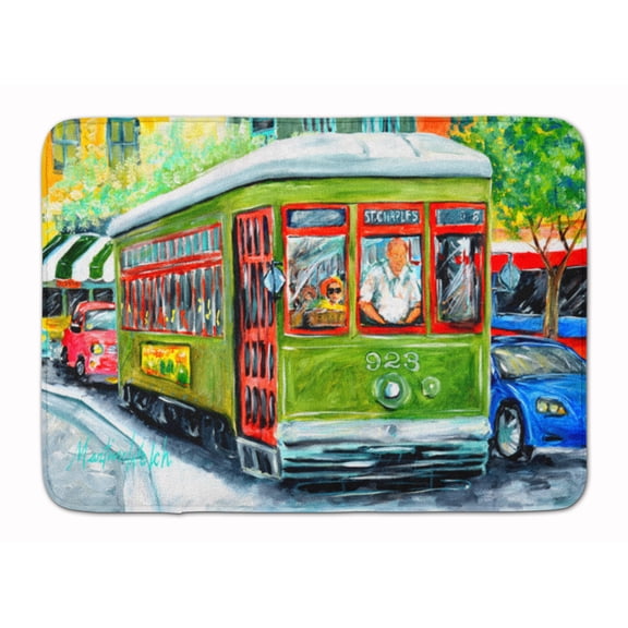 Carolines Treasures MW1152RUG Street Car Machine Washable Memory Foam Mat 19 X 27" multicolor