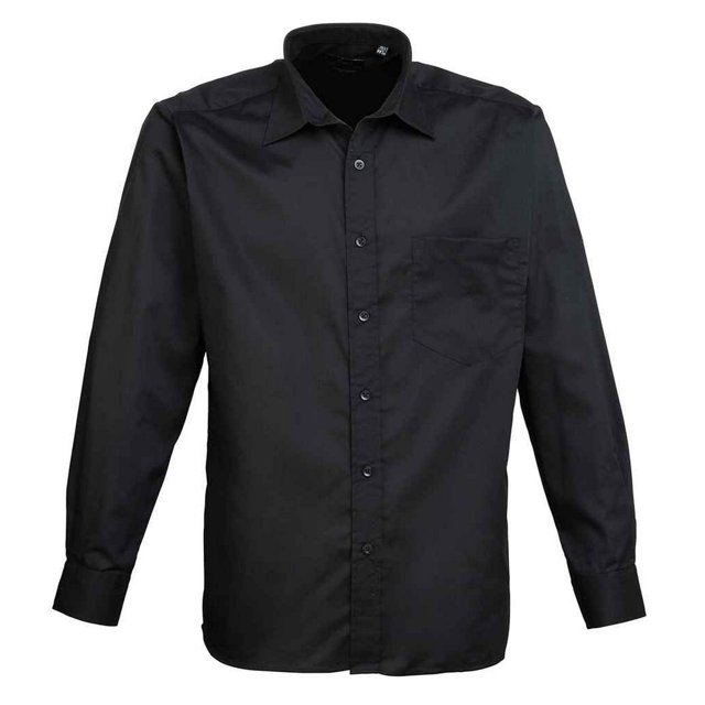 Premier Mens Poplin Long-Sleeved Shirt
