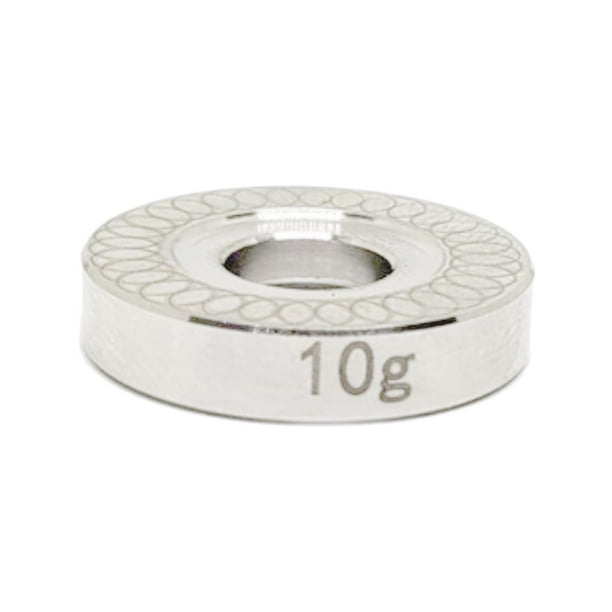 Anillo de equilibrio de billar de acero inoxidable para competición, resistente al desgaste, herramienta de peso de palo aumentado, accesorio 10g Sunnimix Anillos de equilibrio