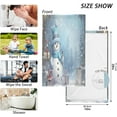 thumbnail image 2 of GZHJMY 2PCS Cute Christmas Snowman Cotton Towel Set,Quick Drying Face Towel,Soft and Breathable Bath Towel Hand Towels for Bathroom, Gym, Beach Washcloths, 2 of 7