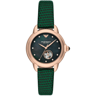 Emporio Armani AR11313 Mother Leather Belt Ladies Watch Emporio Armani Leather Belt Ladies Watch AR11313 OR 11314  main image 2