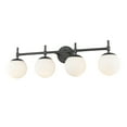 thumbnail image 2 of Millennium Lighting 929 Lighting 4 Light Bathroom Vanity Fixture with Opal Glass Shades Matte Black Black Matte 4 to 8 Inches, 2 of 5