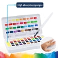 thumbnail image 5 of Pointer Watercolor Paint Set: 36 Vibrant Solid Colors with 2 Water Brush Pens & Travel Case, 5 of 6