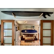 Vagabond Racks Bamboo Surfboard Wall Rack – Horizontal Wall Mount Shelf for Surfboards – Indoor Display Storage, Easy Install, Holds Up to 35 lbs