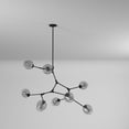 thumbnail image 2 of JA14028BK Artcraft Lighting Organic - 8 Light Chandelier-Black Finish, 2 of 13