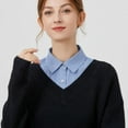 thumbnail image 3 of Detachable Half Shirt Blouse Collar False Dickey Collar for Women and Girls, 3 of 5