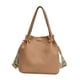 thumbnail image 5 of Bolso tipo cubo para mujer, ligero, ajustable, con correa para el hombro, de PU Marrón, 5 of 9