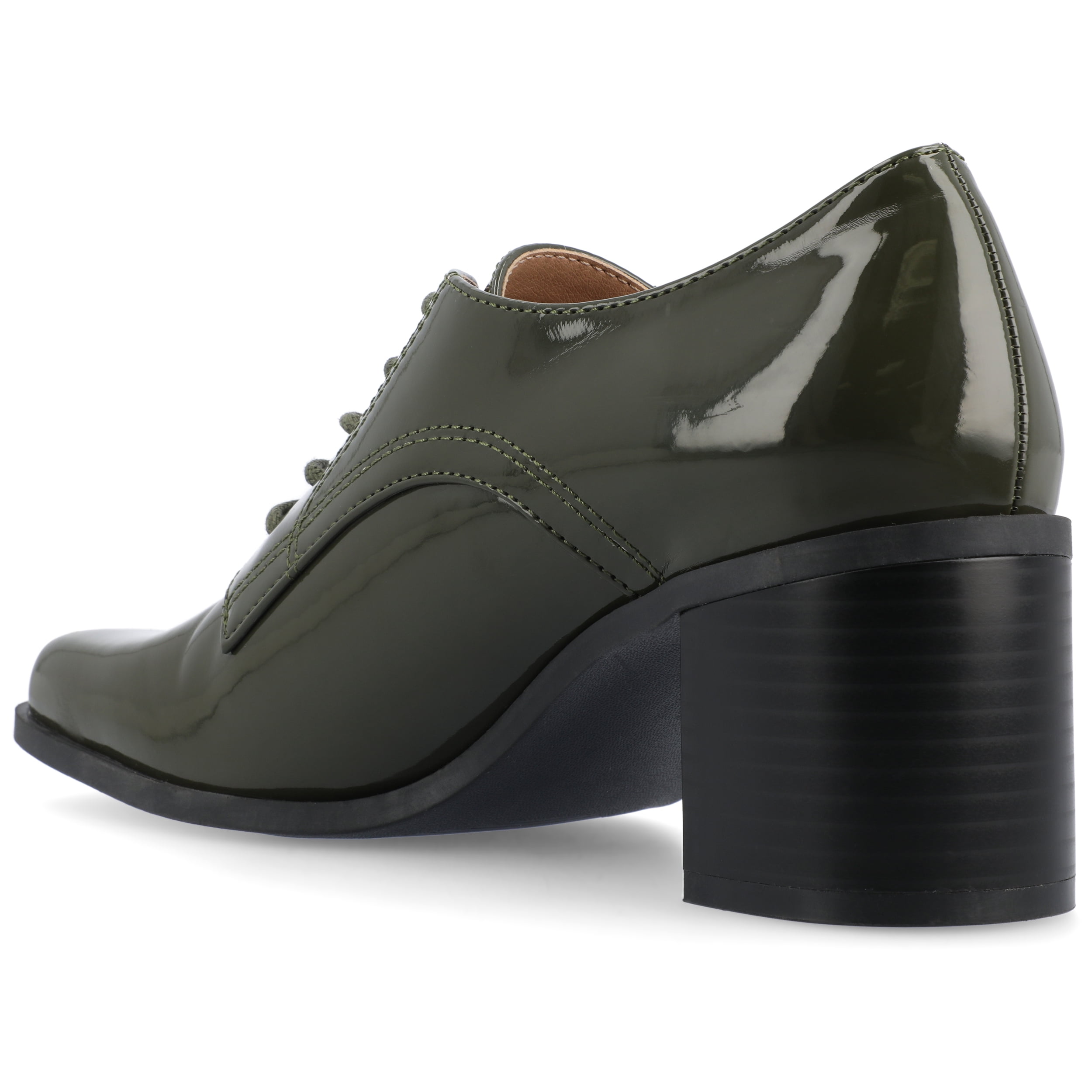 Journee Womens Sylvan Lace Up Square Toe Pumps