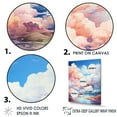 thumbnail image 3 of Designart "Minimalist Horizon: Clouds Caress I" Minimalism Floater Framed Wall Art Prints, 3 of 5