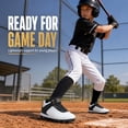 thumbnail image 4 of EQW Kids High-Top Baseball Cleats, Lace-Up Youth Baseball Shoes with Rubber Molded Cleats for Boys Girls, Ankle Support, 4 of 9