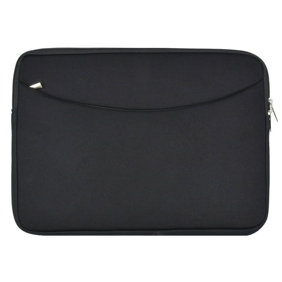 IC ICLOVER Slim Laptop Sleeve 13 14 inch, Shockproof Protective Notebook Cover Bag Briefcase Carrying Bag Case with Front Pocket for 13" 14" MacBook, HP, Dell, Lenovo, Acer - Black