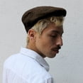 thumbnail image 5 of Troubadour Tweed Wool Blend Ivy Cap - S - Brown, 5 of 6