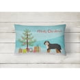 thumbnail image 2 of Carolines Treasures CK3804PW1216 Bernedoodle Christmas Tree Canvas Fabric Decorative Pillow, 12H x16W, multicolor, 2 of 4
