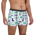 thumbnail image 4 of Cauagu Dinosaur Print Boxer Briefs for Men,Comfortable Breathable Men's Underwear Moisture Wicking Underpants -Large, 4 of 8