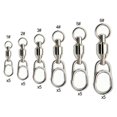 thumbnail image 2 of Beisidaer Ball Bearing Fishing Swivel With Oval Split Ring Fishing Tackle Connector, 2 of 6
