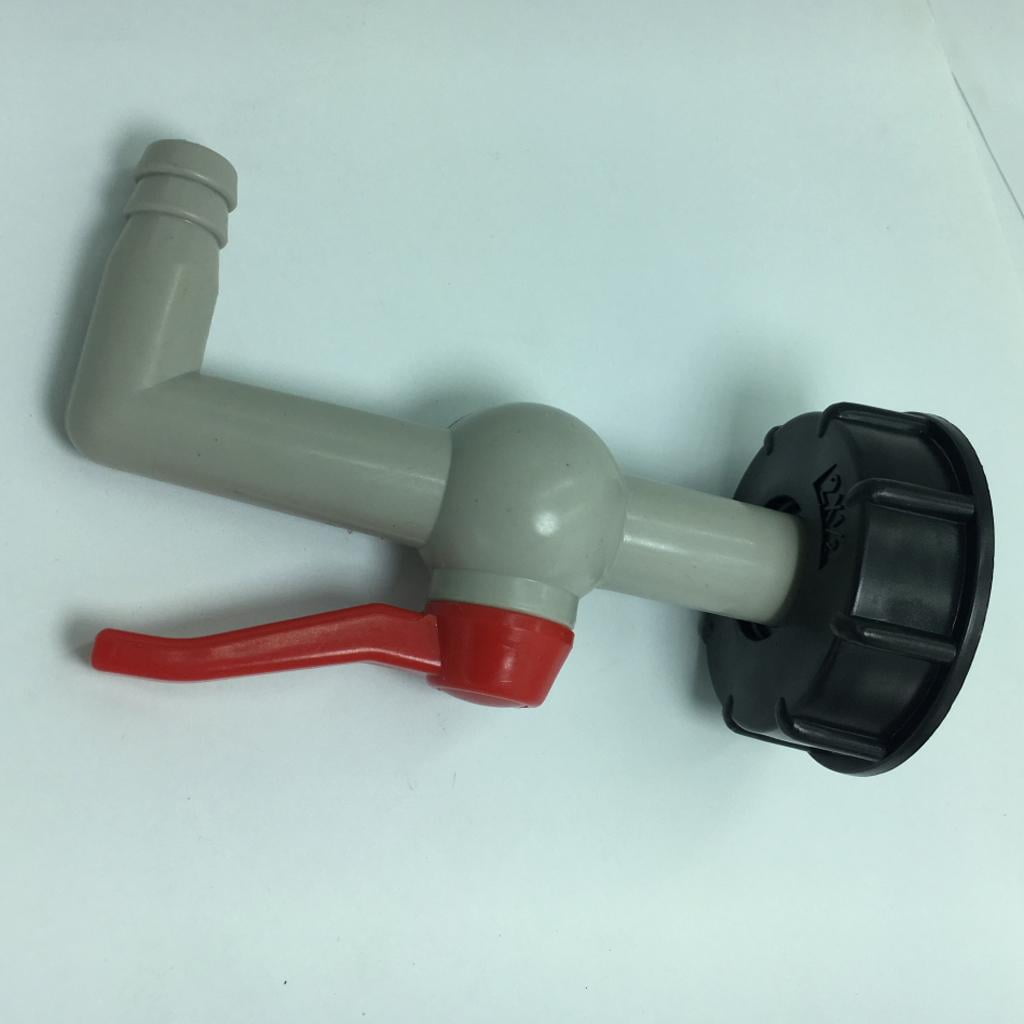 Fixed Ball Valve 1000L IBC Tank Valves Tap Connector 60 mm 45 Degrees Outlet 