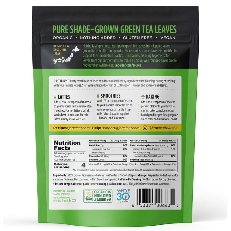Jade Leaf Organic Matcha Latte Powder Review 2021