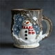 thumbnail image 1 of Taza de cerámica craquelada con diseño de bosque mágico navideño | Apta para microondas y lavavajillas | Acabado craquelado único | Taza de gran capacidad para chocolate caliente, café y té | Regalo, 1 of 6