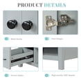 thumbnail image 6 of 36" Bathroom Vanity with Single Sink Combo, Undermount Bathroom Vanity Sink Cabinet with 2 Doors and Drawer & Opening Shelf, Modern Floor Standing Bathroom Vanity, Grey, 6 of 9