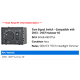 thumbnail image 2 of Turn Signal Switch - Compatible with 2003 - 2007 Hummer H2 2004 2005 2006, 2 of 2
