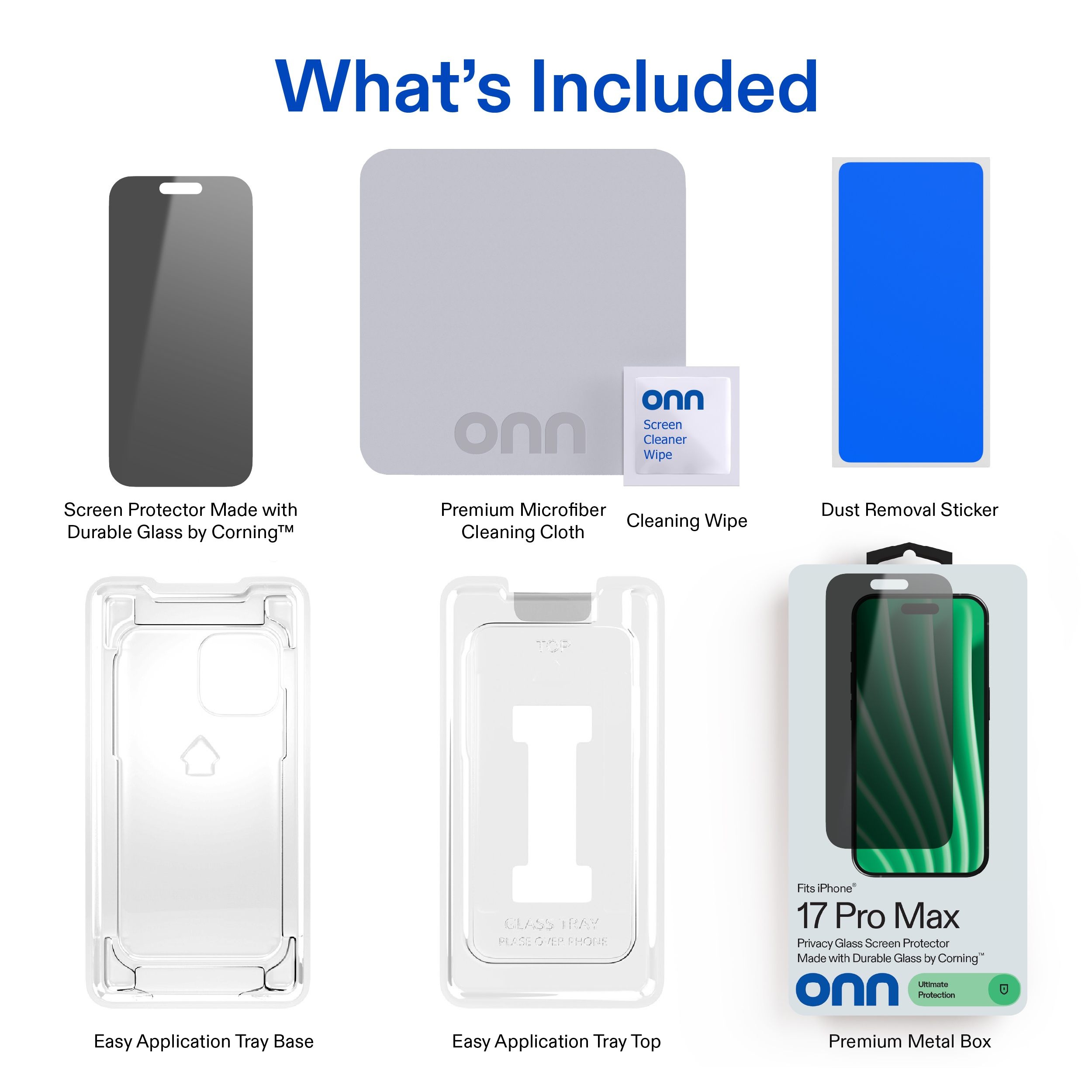 onn Privacy Glass Screen Protector for iPhone 17 Pro Max photo 6