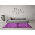 thumbnail image 3 of Ahgly Company Indoor Round Persian Purple Traditional Area Rugs, 6' Round, 3 of 4