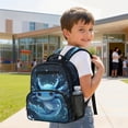 thumbnail image 3 of Uorisanigo Blue Axolotl Print Kids Backpack for School Boys, Lightweight Bookbag for Preschool Elementary, Large Capacity Daypack with Side Pocket for Hiking Vacation, 3 of 7
