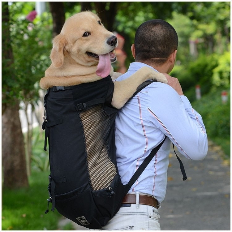 Groomy Dog Carrier Backpack Style A Red S